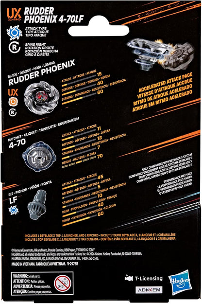 Beyblade X Rudder Phoenix 4-70LF UX