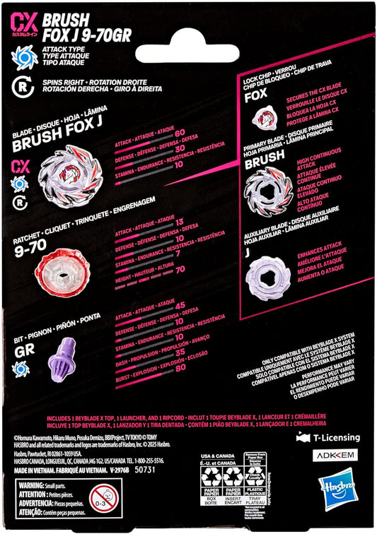 BEYBLADE X Brush Fox J 9-70GR CX
