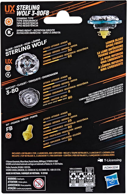 BeyBlade X Sterling Wolf 3-80FB UX