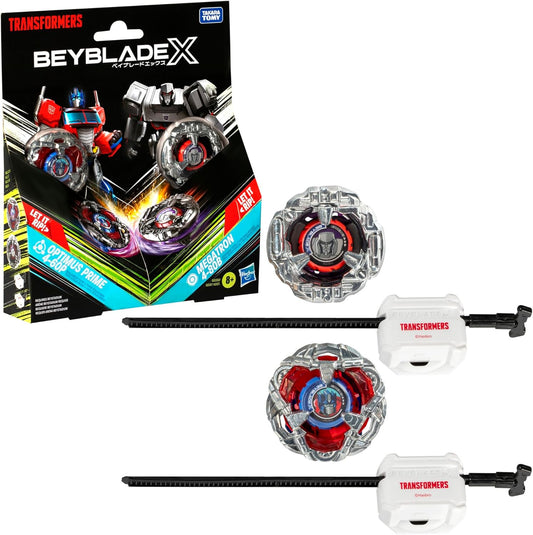 Beyblade X Transformers Collab Optimus Prime 4-60P vs. Megatron 4-80B