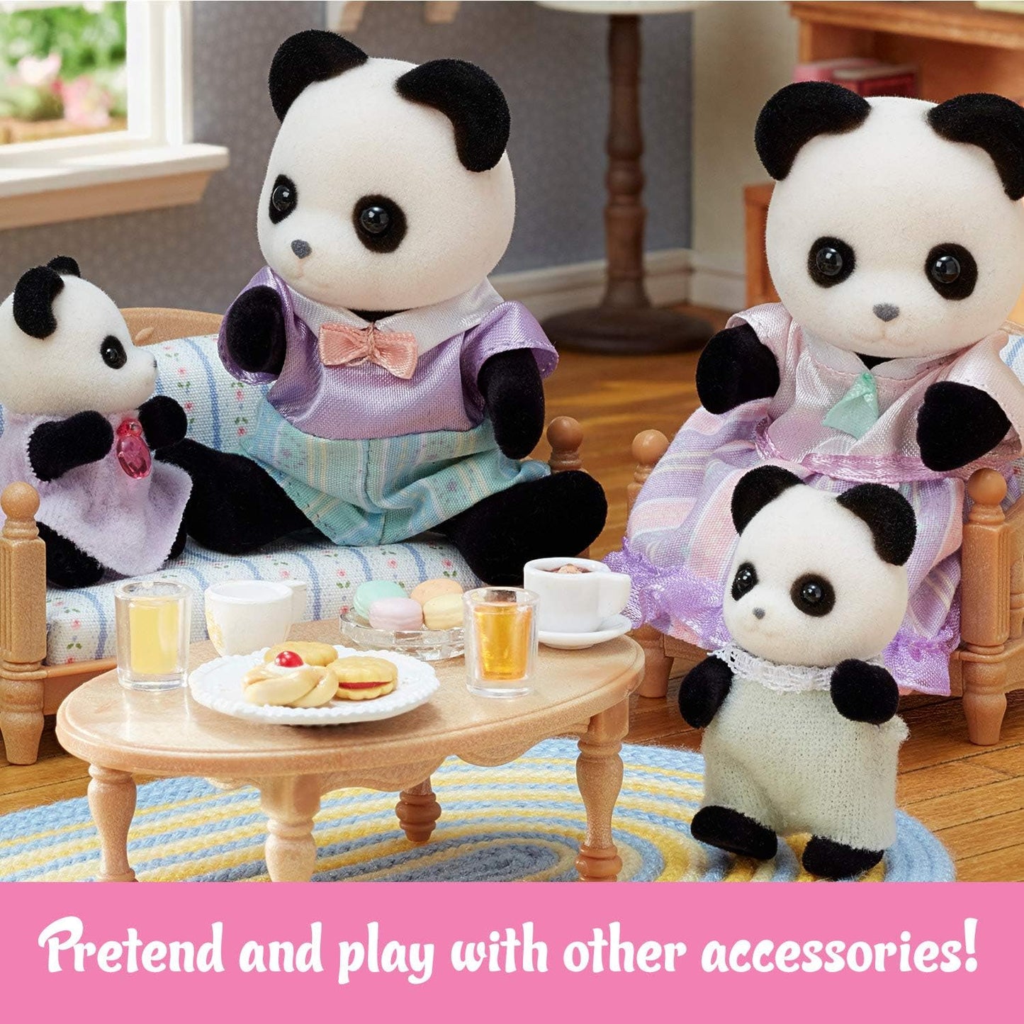 Sylvanian Families Pookie Panda Family