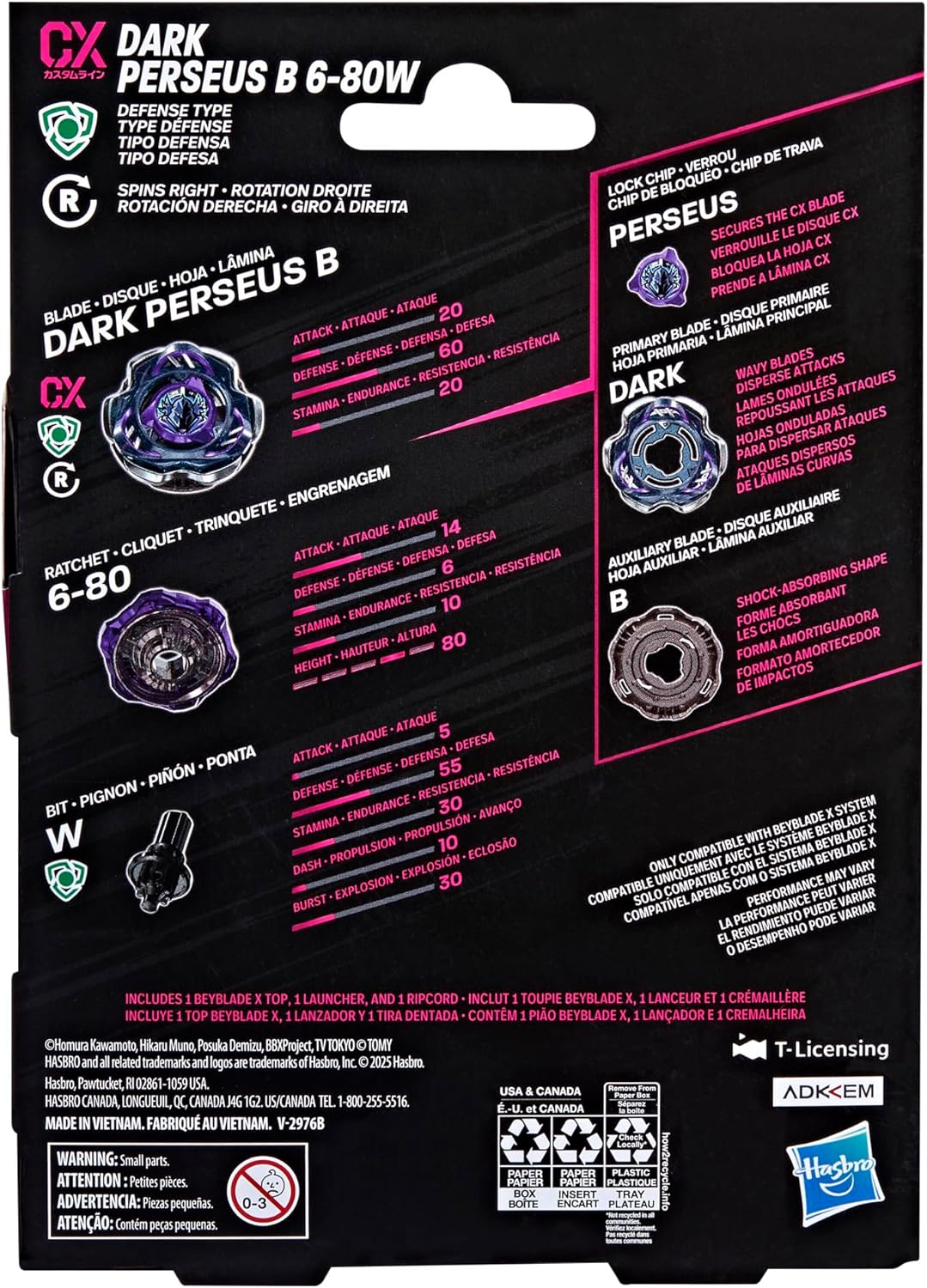 Beyblade X Dark Perseus B 6-80W CX