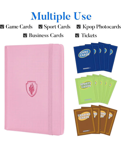 Premium binder para 360 cartas rosa