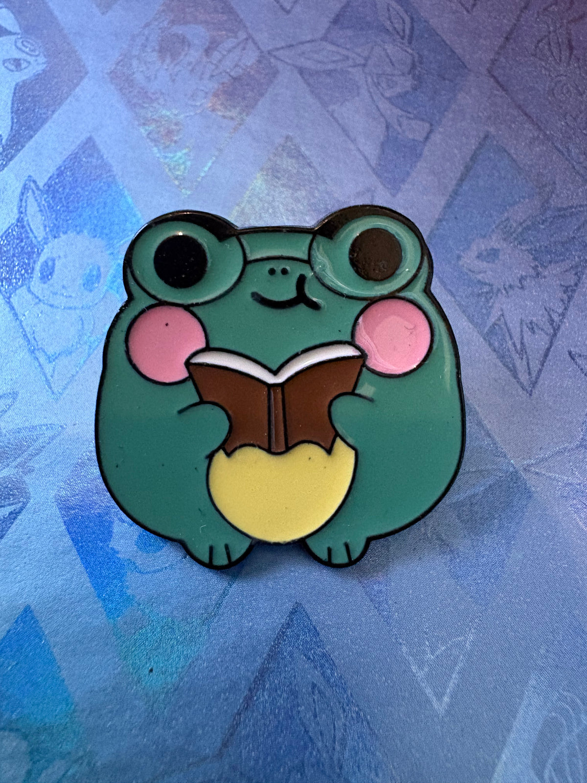 Pin metálico rana