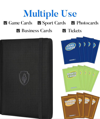 Premium binder para 360 cartas negro