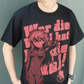 Official Rebuild Of Evangelion Asuka T-shirt Black (XL)