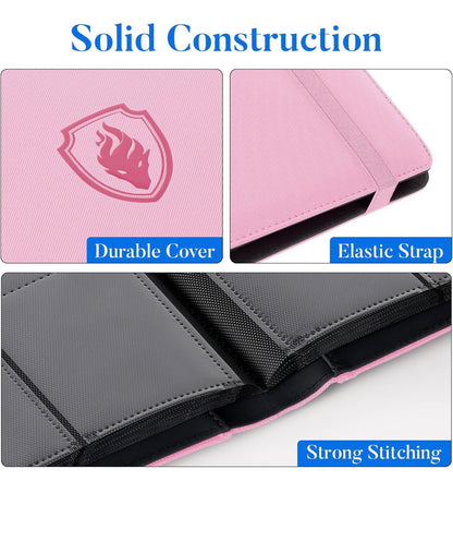 Premium binder para 360 cartas rosa
