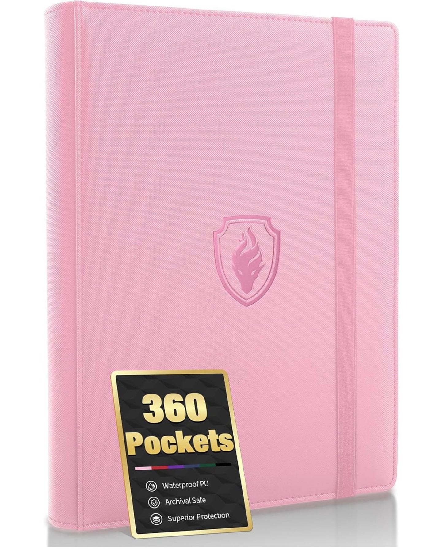 Premium binder para 360 cartas rosa