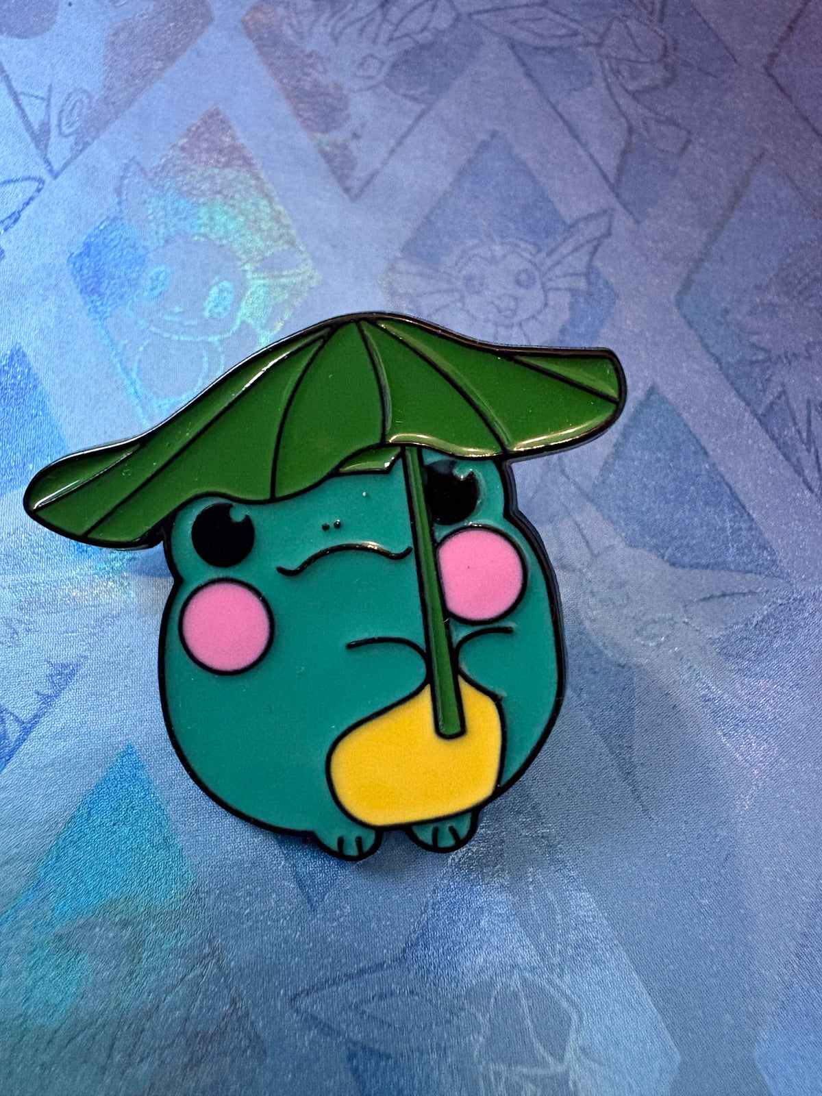 Pin metálico rana