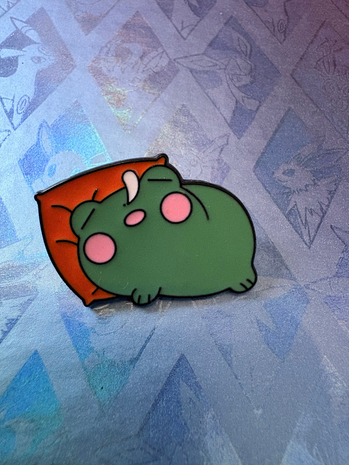 Pin metálico rana