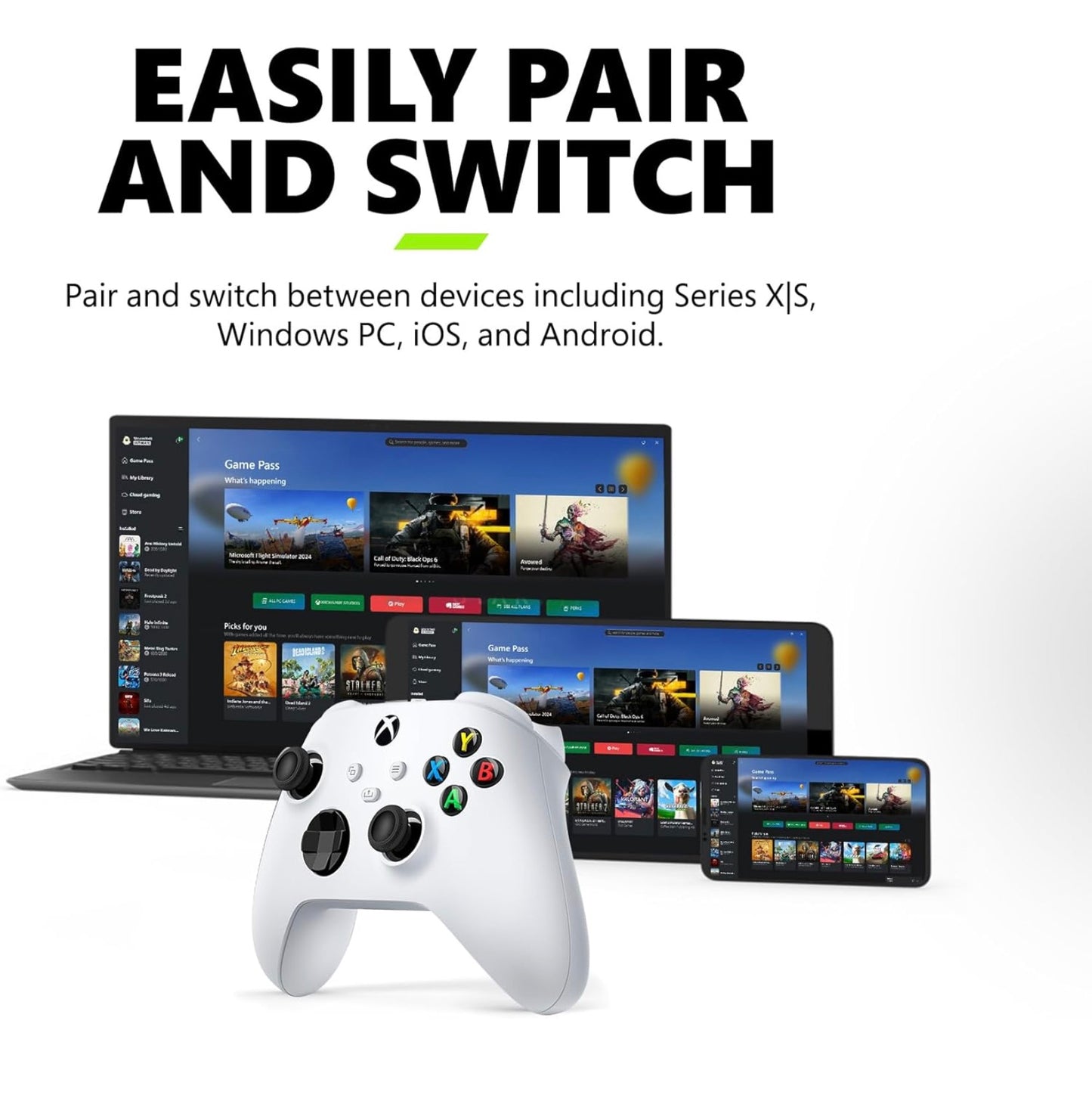 Control Xbox Series S/X Robot white