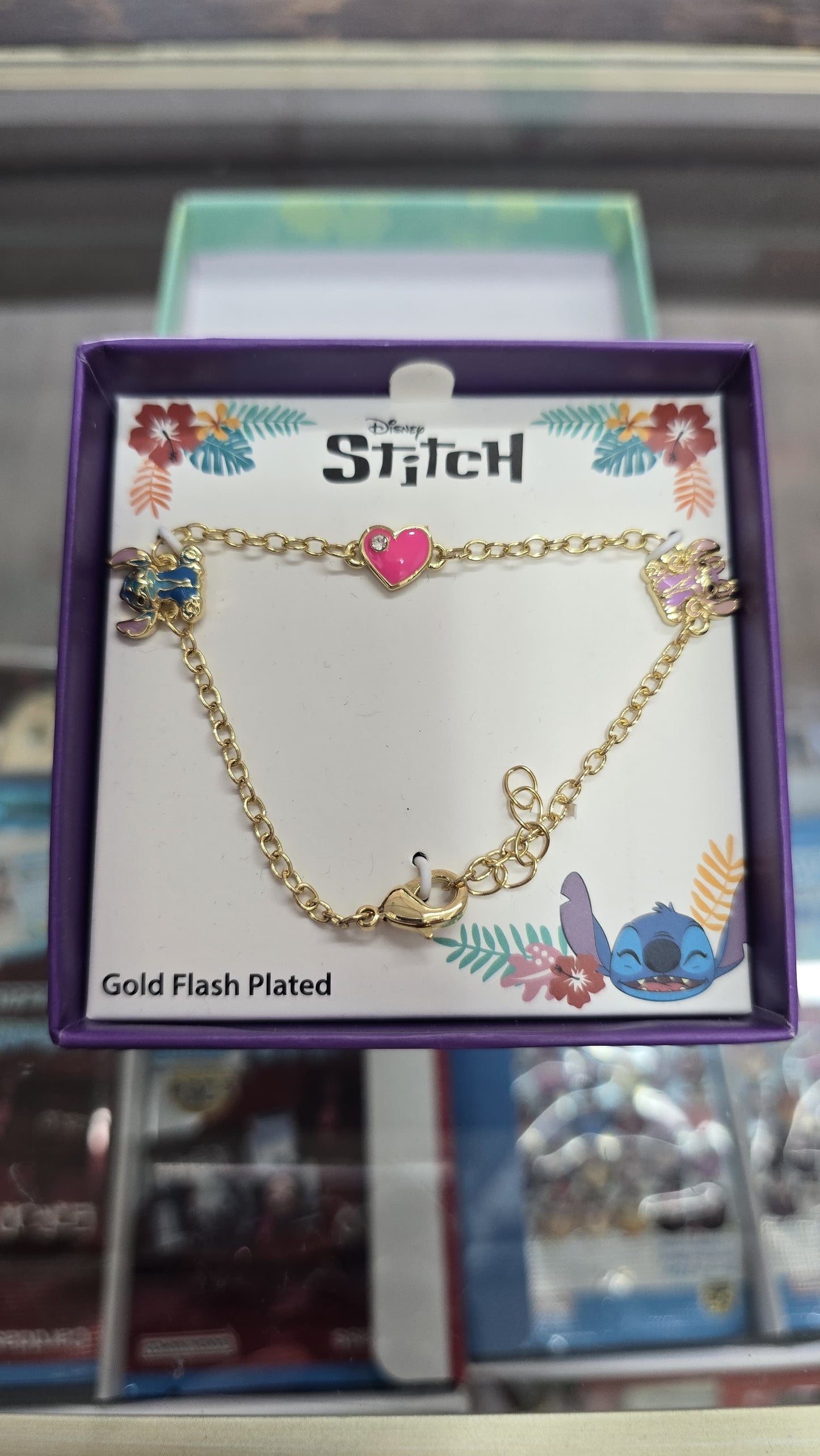 Pulsera Lilo y Stitch (Bañado en oro)