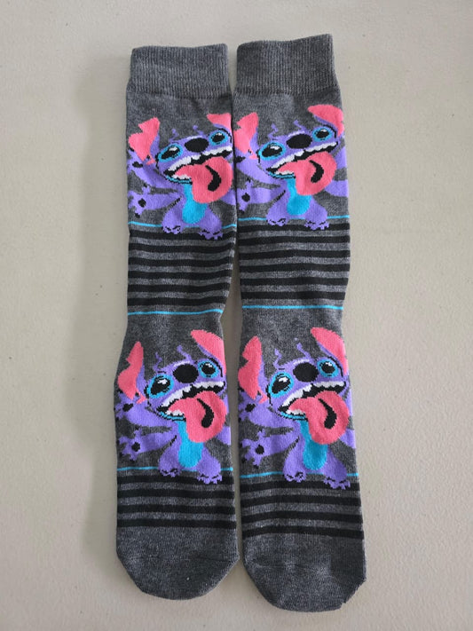 Calcetines Stitch gris