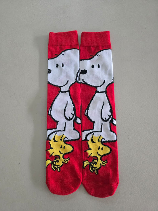 Calcetines Snoopy rojo