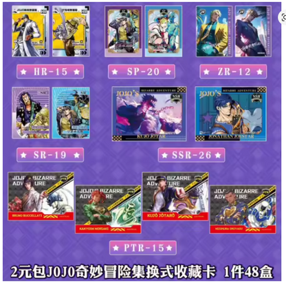 Sobres de cartas de Jojos Bizarre Adventure