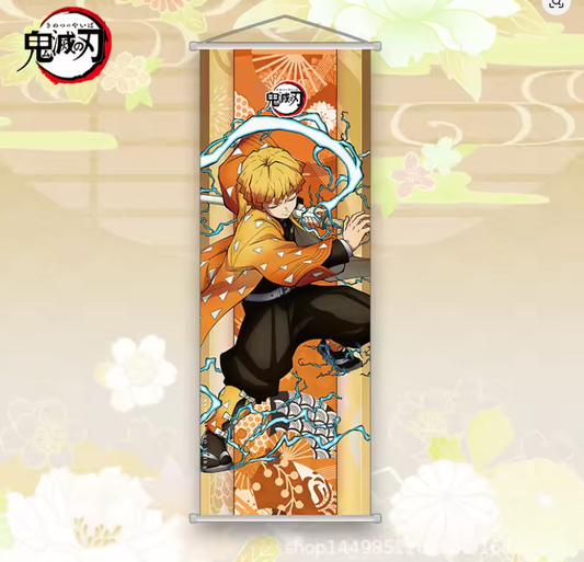 Poster de tela Zenitsu Demon Slayer