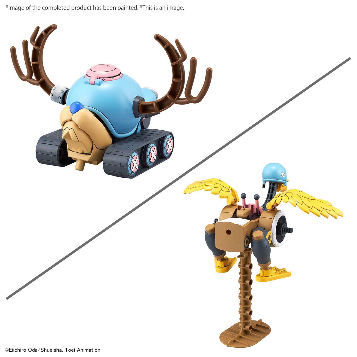 One Piece Chopper Tank Robot 1 and Chopper Wing Robot 2 Model Kit