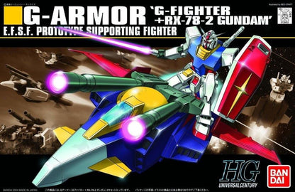 Mobile Suit Gundam HGUC G-Armor: G-Fighter & RX-78-2 Gundam 1/144 Scale Model Kit