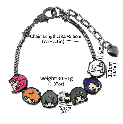 Pulsera Charms Blue Lock