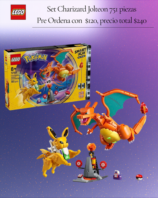 (PRE ORDEN) Pokemon Lego - Charizard & Jolteon