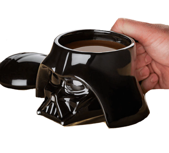 Taza con tapa de Darth Vader