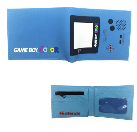 Billetera Gameboy celeste