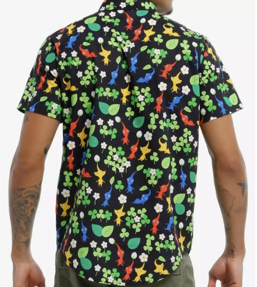 Camisa de botones Pikmin talla S/M/L