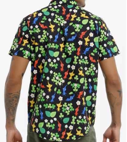 Camisa de botones Pikmin talla S/M/L