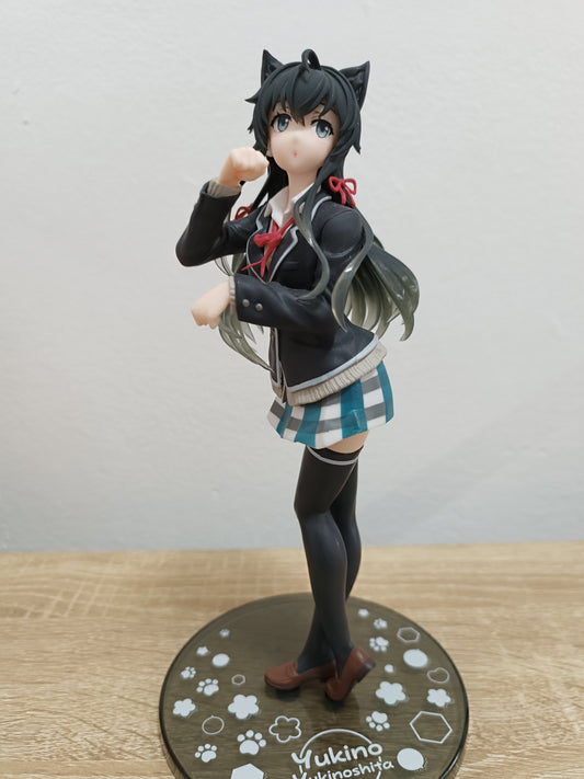 My Youth Romantic Comedy Coreful Yukinoshita Yukino (Cat Ears Uniform Ver.) Prize Figure (Sin caja)