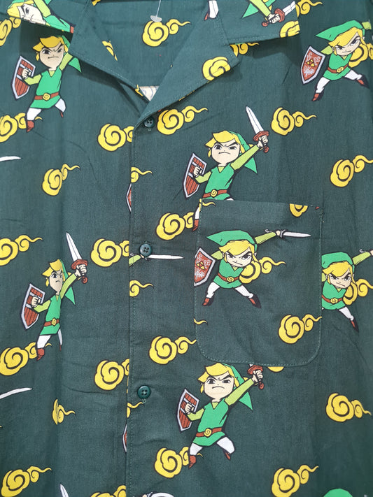 Camisa de botones Zelda talla L