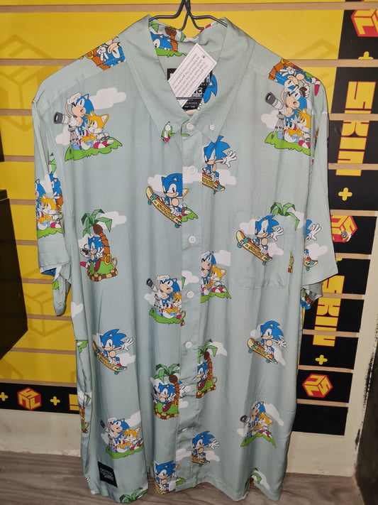 Camisa de botones Sonic talla M