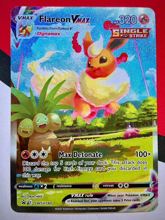 Flareon Vmax Carta Jumbo