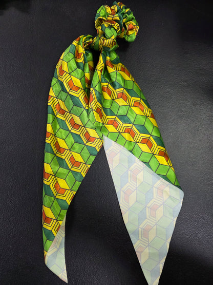 Scrunchies con lazo para cabello de Demon Slayer