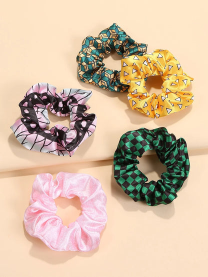 Scrunchies para cabello de Demon Slayer