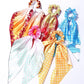 Scrunchies con lazo para cabello de Demon Slayer