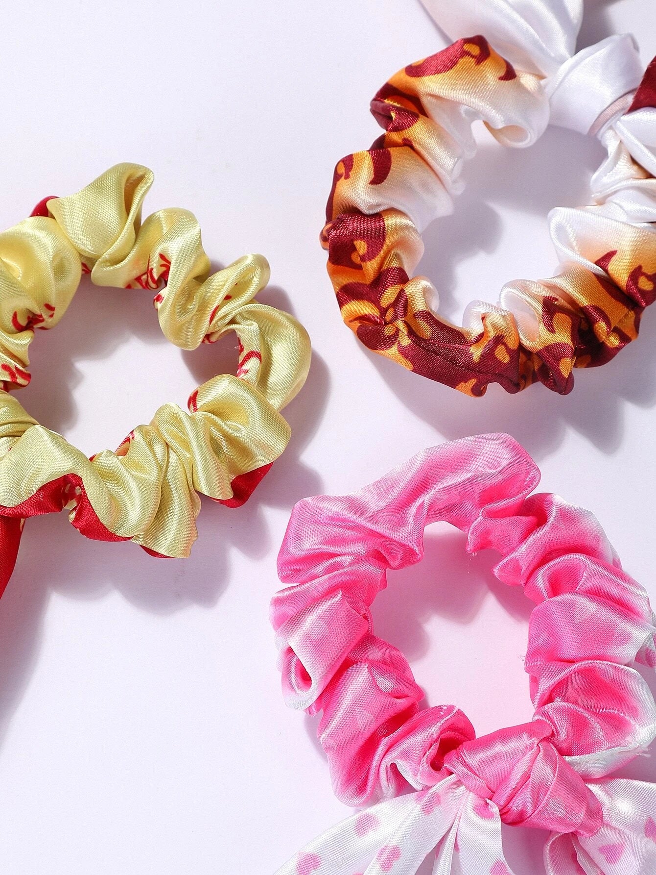 Scrunchies con lazo para cabello de Demon Slayer