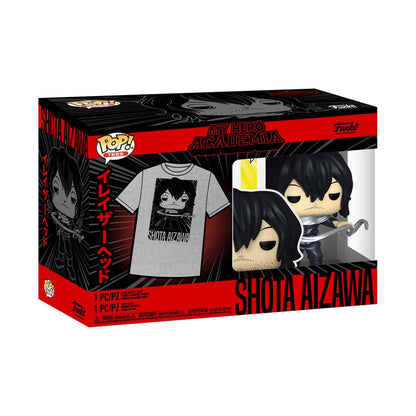 Funko POP! Tees My Hero Academia Shota Aizawa Pocket Vinyl Figure and Unisex T-Shirt