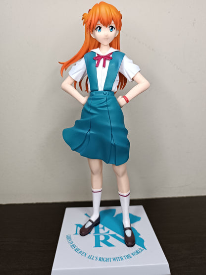 NEON GENESIS EVANGELION ASUKA FIGURE SCHOOL UNIFORM - SEGA (Sin Caja)