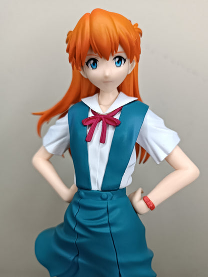 NEON GENESIS EVANGELION ASUKA FIGURE SCHOOL UNIFORM - SEGA (Sin Caja)