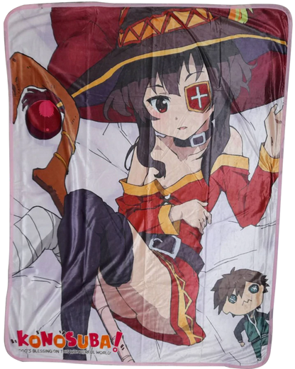 KonoSuba - Frazada para cama de Megumin y Kazuma