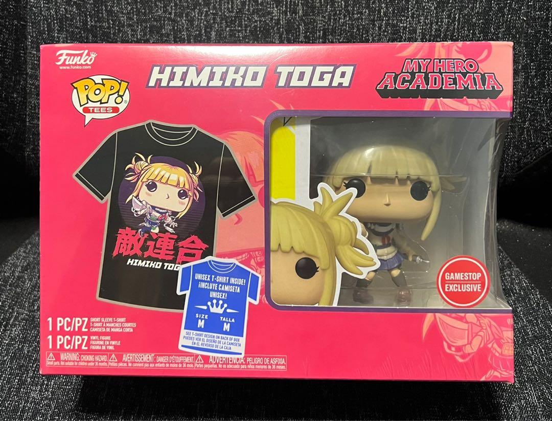 Funko POP! and Tee: My Hero Academia Himiko Unmasked Vinyl Figure and Mens T-Shirt GameStop Exclusive